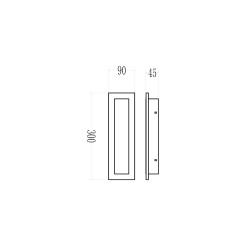 Kinkiet Wow 10W 3CCT IP54 30cm ML1722