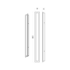 Kinkiet Wow 25W 3CCT IP54 100cm ML1724