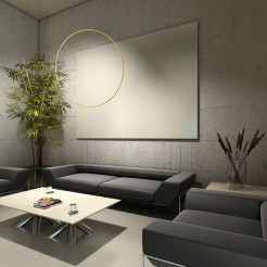 Lampa wisząca Mirror S złota IP44 LED CCT LP-999/1P S GD CCT