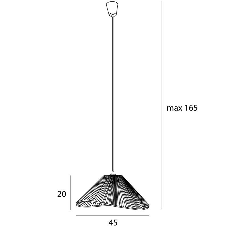 MAXLIGHT P0577 LAMPA WISZĄCA AMALFI I NATURAL