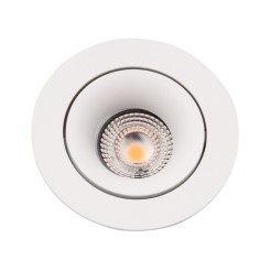MAXLIGHT H0117 OPRAWA WPUSTOWA BELLATRIX TILTED BIAŁA - BEZ MODUŁU ŚWIETLNEGO LED H0112