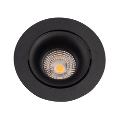 MAXLIGHT H0118 OPRAWA WPUSTOWA BELLATRIX TILTED CZARNA - BEZ MODUŁU ŚWIETLNEGO LED H0112