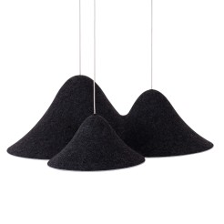 MAXLIGHT P0565 LAMPA WISZACA BELLMOND BLACK&GREY