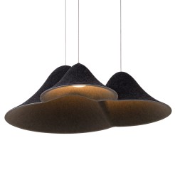 MAXLIGHT P0565 LAMPA WISZACA BELLMOND BLACK&GREY