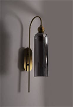 MAXLIGHT W0333 KINKIET CAMPANILA SMOKY GLASS