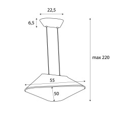 MAXLIGHT P0568 LAMPA WISZACA CARBON CREAM&GREY
