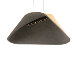 MAXLIGHT P0569 LAMPA WISZACA CARBON EARTH YELLOW&GREY