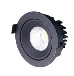 MAXLIGHT H0095 3000K OPRAWA WPUSTOWA CYKLOP CZARNA IP65