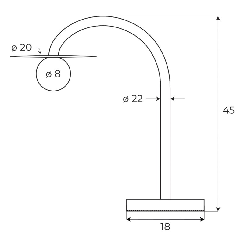 MAXLIGHT T0060 LAMPA STOŁOWA ENIGMA CZERWONA
