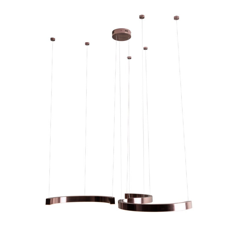 MAXLIGHT P0571D LAMPA WISZĄCA LOTUS 40W BRUSHED BRONZE