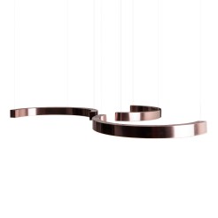 MAXLIGHT P0571D LAMPA WISZĄCA LOTUS 40W BRUSHED BRONZE