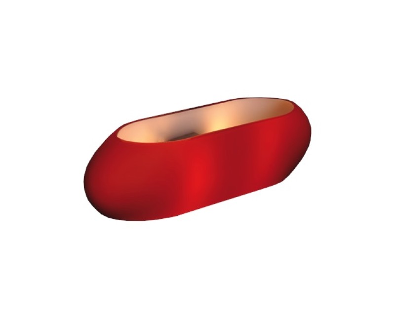 MAXLIGHT 8001R KINKIET MANANA CZERWONY 1x100W R7S