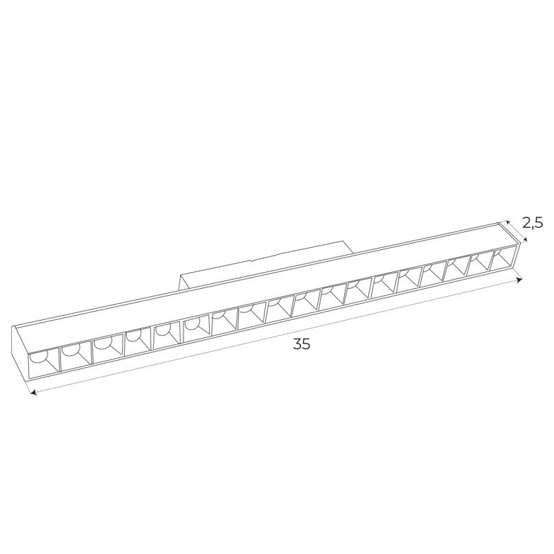 MAXLIGHT M0005Z LAMPA MAGNETYCZNA LINIOWA SYSTEM ZIGBEE 18W 1049LM 2700/5000K 
