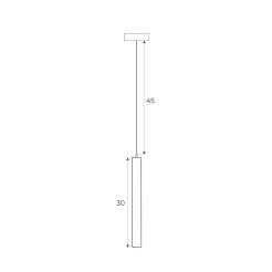 MAXLIGHT M0012N LAMPA WISZĄCA MAGNETYCZNA SYSTEM ON/OFF 5W 361LM 3000K
