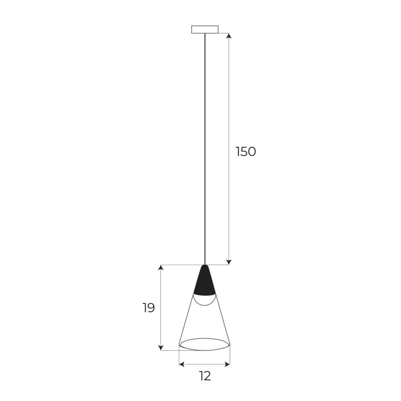 MAXLIGHT M0015D LAMPA WISZĄCA MAGNETYCZNA SYSTEM DALI 6W 187LM 3000K
