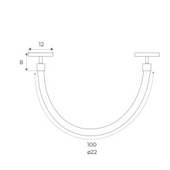 MAXLIGHT M0021N LAMPA MAGNETYCZNA SYSTEM ON/OFF 15W 1028LM 3000K
