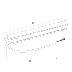 MAXLIGHT MA0004 Zasilacz wewnętrzny 100W do szyn magnetycznych 