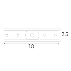 MAXLIGHT MA0009 adaptor do łączenia szyna + szyna (1 sztuka) MT0001, MT0002, MT0011, MT0012
