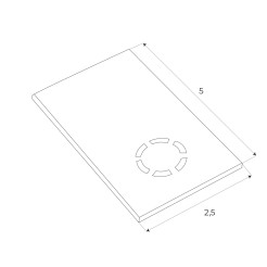 MAXLIGHT MA0012 Zaślepka końcowa do szyn natynkowych głębokich MT0001, MT0002
