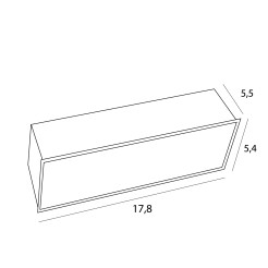 MAXLIGHT H180.03 OPRAWA WPUSTOWA MODULAR, DO SKOMPLETOWANIA Z MODUŁEM HM180 I TRAFO HT180






