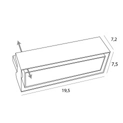 MAXLIGHT H180.04 OPRAWA WPUSTOWA MODULAR, DO SKOMPLETOWANIA Z MODUŁEM HM180 I TRAFO HT180







