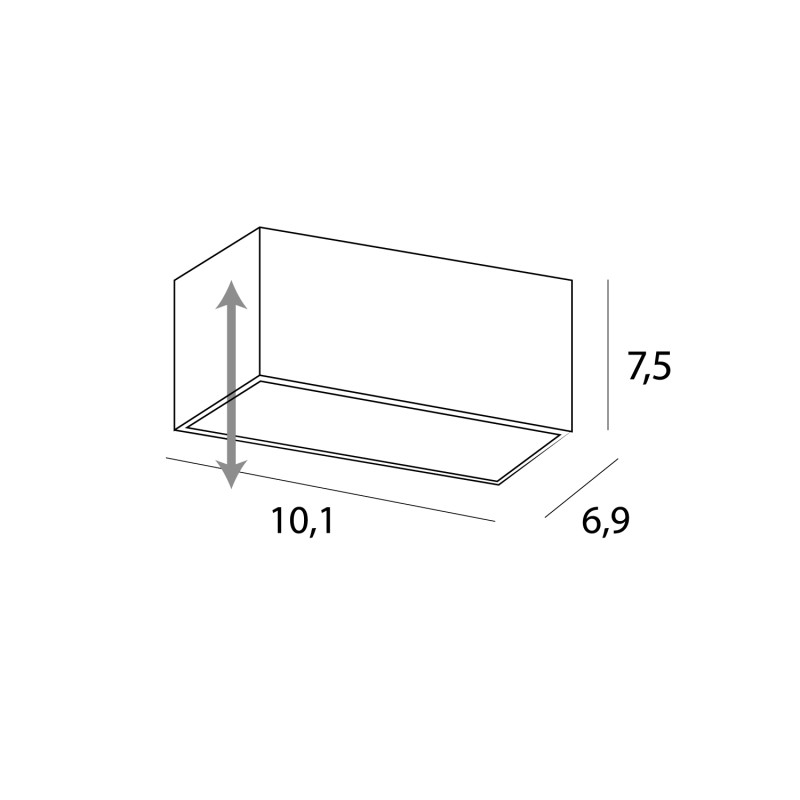 MAXLIGHT H180.06 OPRAWA WPUSTOWA MODULAR, DO SKOMPLETOWANIA Z MODUŁEM HM180 I TRAFO HT180




