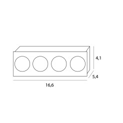 MAXLIGHT HM180 4L MODULAR MODUŁ LED 12W  


