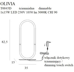 MAXLIGHT T0045D LAMPA STOŁOWA OLIVIA