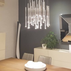 MAXLIGHT P0175D LAMPA WISZĄCA ORGANIC 33x1 CHROM ŚCIEMNIALNA