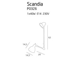 MAXLIGHT P0326 LAMPA WISZĄCA  SCANDIA