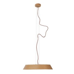 MAXLIGHT P0550 LAMPA WISZĄCA TAMAGO OAK WOOD