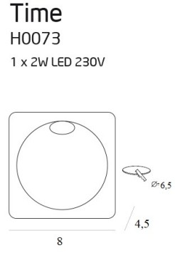 MAXLIGHT H0073 OPRAWA SCHODOWA  TIME KWADRATOWA IP54