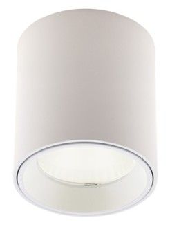 MAXLIGHT C0155 LAMPA SUFITOWA TUB OKRĄGŁY BIAŁY+ PIERŚCIEŃ OZDOBNY BIAŁY RC0155/C0156 WHITE