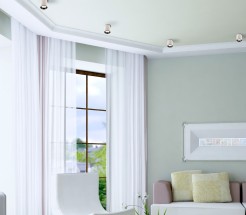 MAXLIGHT C0155 LAMPA SUFITOWA TUB OKRĄGŁY BIAŁY+ PIERŚCIEŃ OZDOBNY BIAŁY RC0155/C0156 WHITE