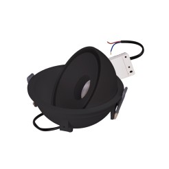MAXLIGHT H0140 LAMPA WPUSTOWA VECTOR 10W CZARNA
