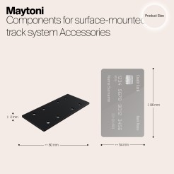 MAYTONI Komponenty do natynkowego systemu szynowego Accessories for tracks S35 TRA004C-21S
