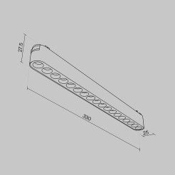 MAYTONI Ścieżka świetlna Points 16W LED 1850lm 4000K 90 CRI  TR082-1-18W4K-M-B