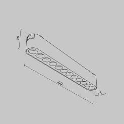 MAYTONI Ścieżka świetlna Points 12W LED 1400lm 4000K 90 CRI  TR082-1-12W4K-M-W