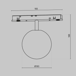 MAYTONI Ścieżka świetlna Luna 6W LED 300lm 2700-6000K 90 CRI Dimmable  TR038-4-5WTW-DD-B