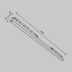 MAYTONI Ścieżka świetlna Basis 30W LED 1650lm 2700-6000K 90 CRI Dimmable  TR030-4-30WTW-DD-B