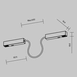MAYTONI Elementy systemu szynowego Accessories for tracks Exility TRA034CPC-42B-50