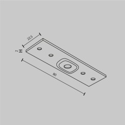 MAYTONI Komponenty do natynkowego systemu szynowego Accessories for tracks Exility TRA034C-21W