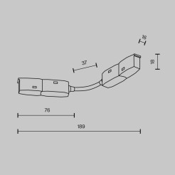 MAYTONI Akcesoria Accessories for tracks Exility TRA034CS-B-DE