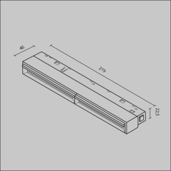 MAYTONI Ścieżka świetlna Parete 12W LED 552lm 3000K 90 CRI  TR106-2-12W3K-W