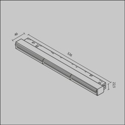 MAYTONI Ścieżka świetlna Parete 18W LED 719lm 3000K 90 CRI  TR106-2-18W3K-B