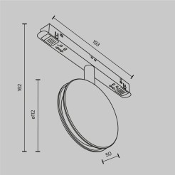 MAYTONI Ścieżka świetlna Outline 6W LED 28lm 3000K 90 CRI  TR090-2-6W3K-B