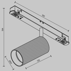 MAYTONI Ścieżka świetlna Artisan 12W LED 1050lm 4000K 90 CRI  TR097-2-12W4K-M-BMG