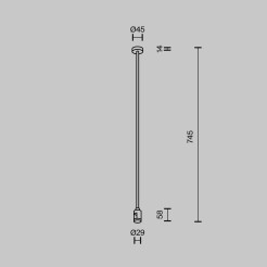 MAYTONI Elementy systemu szynowego Accessories for tracks Flarity TRA159C-B1-BS