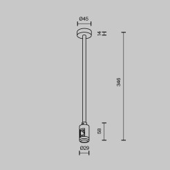 MAYTONI Elementy systemu szynowego Accessories for tracks Flarity TRA158C-B1-BS
