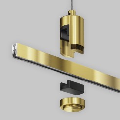 MAYTONI Elementy systemu szynowego Accessories for tracks Flarity TRA157SW-S1-BS